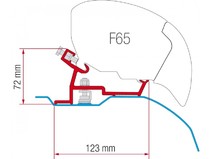 Монтажен кит за тента F65 и F80 за бус Дукато / Боксер / Джъмпер L2 и L3 след 2006 година с висок покрив, Арт. 98655Z101