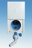 Извод за външен душ с ключ за включване на помпа, възвратен клапан и адаптер за връзка ф8 и ф10мм.
