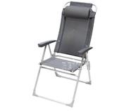 Сгъваем стол MALAGA Compact  с висока облегалка, сив
