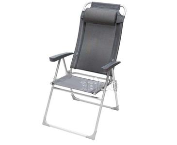 Сгъваем стол MALAGA Compact  с висока облегалка, сив
