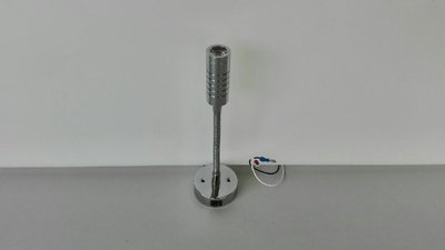 Вътрешна светлина спот, LED, 12V, 2,5W, с ключ , хром, гъвкав